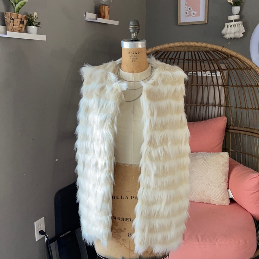 Faux fur vest
